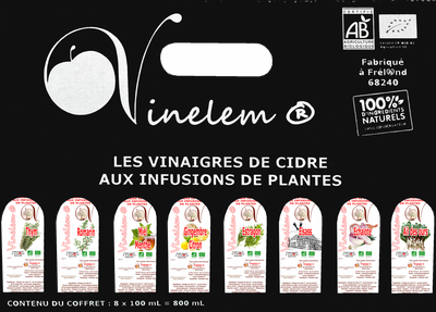 Valisette vinaigre de cidre 100ml bio x 8