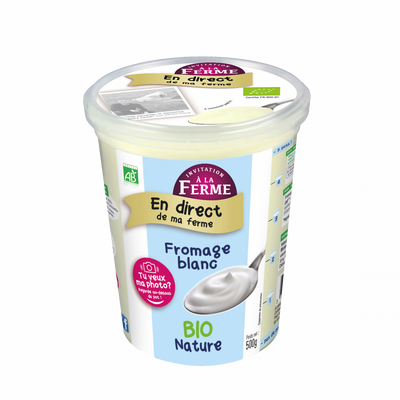Fromage blanc pasteurisé pot de 500g