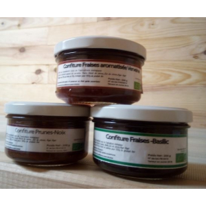 Confiture fraise aromatisée verveine