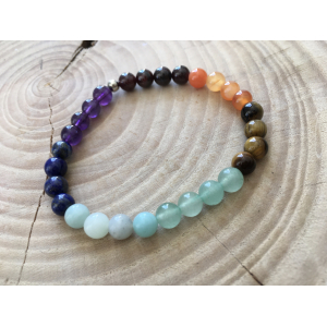 Bracelet 7 chakras élastique