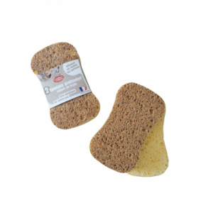 Lot de 2 éponges en coques de fruits