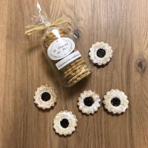 Coquins à la confiture fleurs