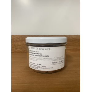 Rillettes de bœuf au poivron et piment