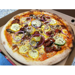 Pizza 'gaïa' (légumes du soleil)