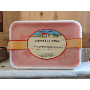 Sorbet à la fraise (la pièce)