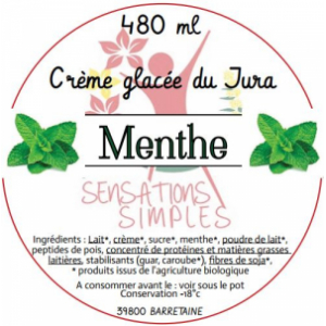 Crème glacée menthe verte