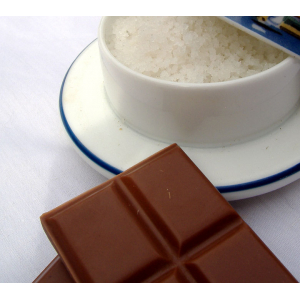 Tablette chocolat lait et fleur de sel