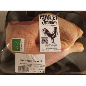Demi poulet bio
