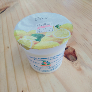 1 yaourt brassé au citron