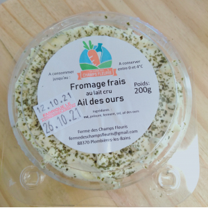 Fromage frais à l'ail des ours