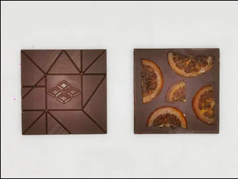 Les tablettes gourmandes - noir orange