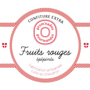 Confiture fruits rouges épépines- 370g