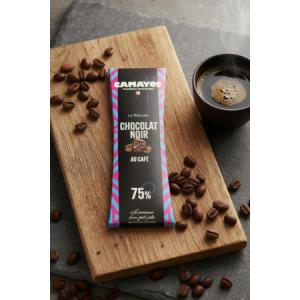 Tablette de chocolat au café 75% de cacao