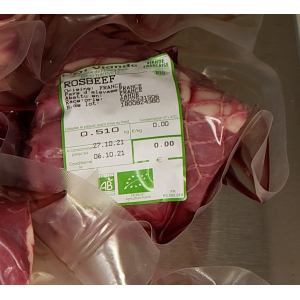 Angus bio - rosbeef congelé