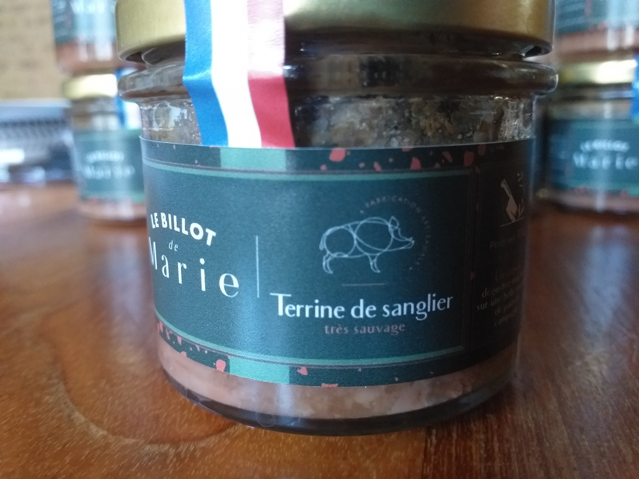 Coffret découverte 5 terrines de gibier 5 u Le Billot De Marie Locavor.fr