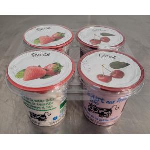 Yaourts aux fruits rouges par lot de 4