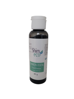 Charbon vegetal grade alimentaire