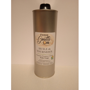 Huile de tournesol vierge bio