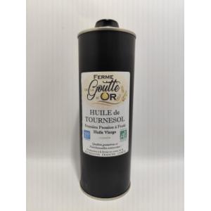 Huile de tournesol vierge bio