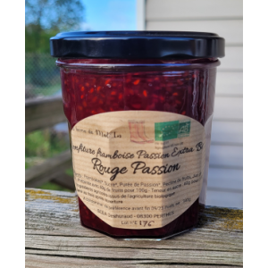 Confiture de framboise/passion bio