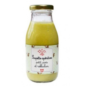 Soupette apéritive petit pois et reblochon