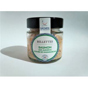 Rillettes saumon algues, poivre de madagascar