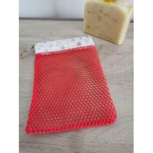 Filet à savon rouge
