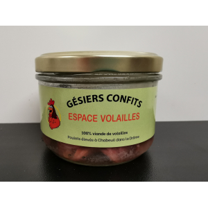 Gésier de volailles confits