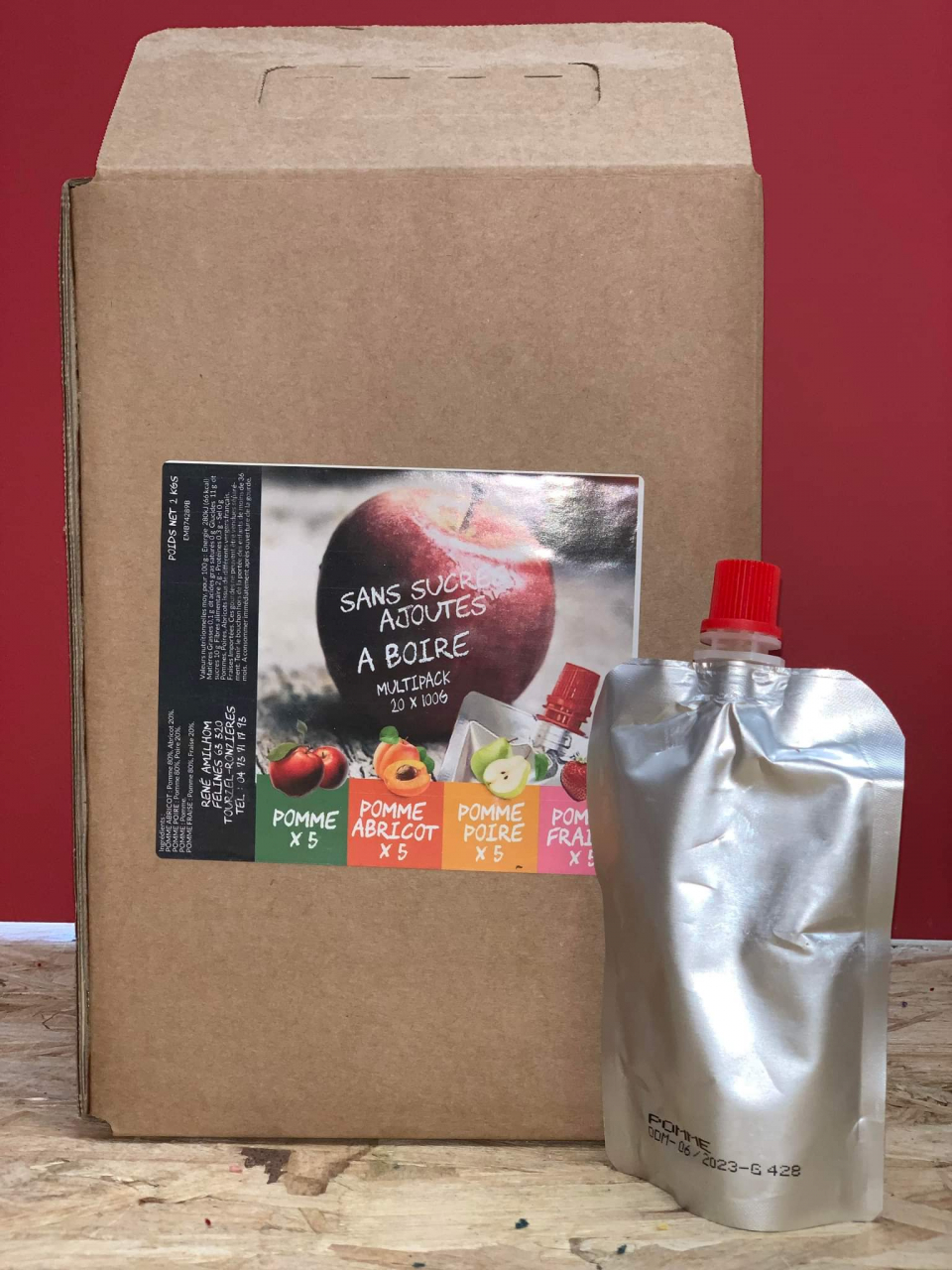 Gourdes compotes multi fruits x20 20 u Amilhon Locavor.fr