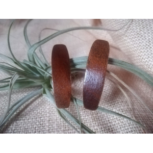 2 (petites) barrettes en bois de chêne foncé
