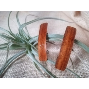 2 (petites) barrettes en bois de noyer