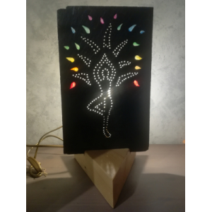 Ardoise éclairée 'yogi'