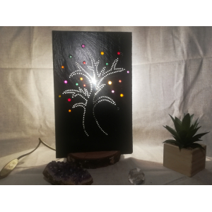 Ardoise éclairée 'arbre'