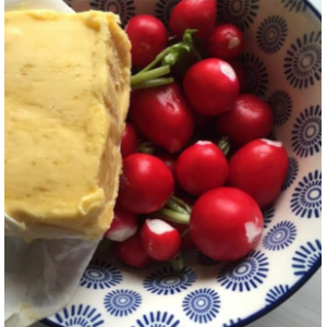 Beurre de baratte aux cristaux d'sel guérande