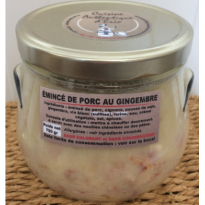 Emincé de porc au gingembre