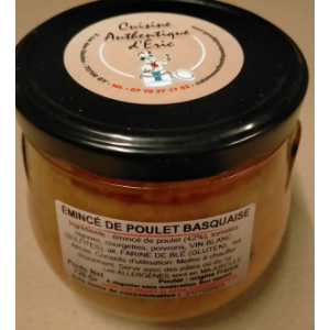 Emincé de poulet basquaise