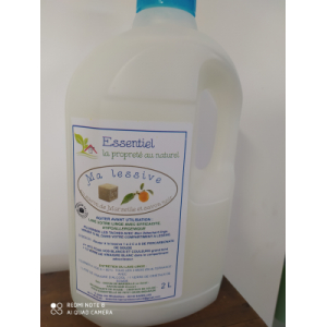 Lessive concentrée au petit grain bigarade