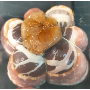 Rôti filet canard aux figues poitrine fumée