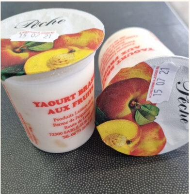 Yaourt à l'unité brassé à la pêche 🍑