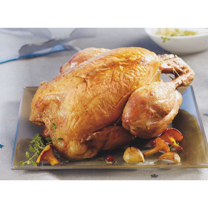 Chapon  fermier fini au petit lait