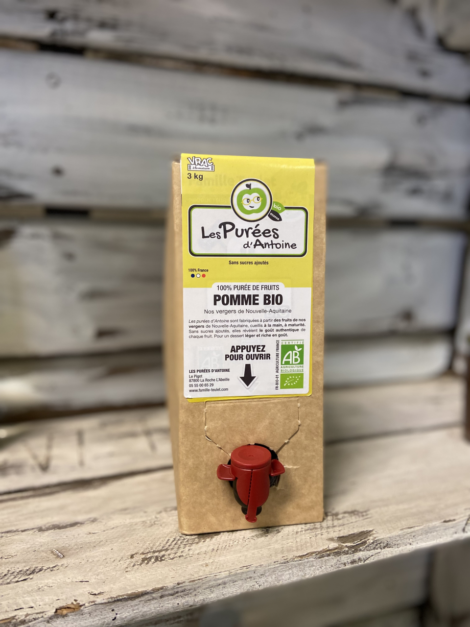 Purée pommes bio bib de 3 kg 3 kg Sas La Famille Teulet Locavor.fr — free download