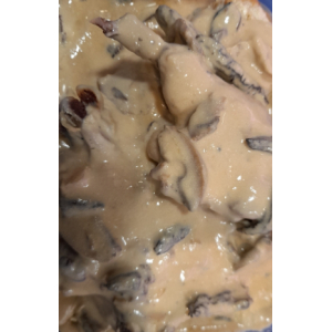 Chapon au vin jaune/morilles/champignons (x1)