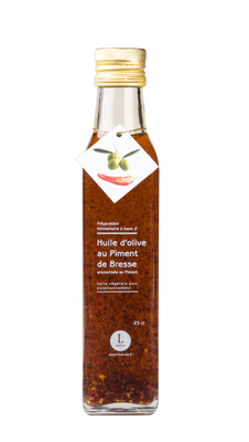 Huile d'olive au piment de bresse