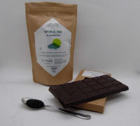 Tablette chocolat noir spiruline