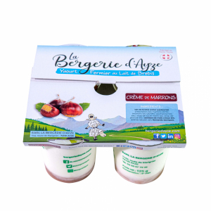 Pack 4 yaourt brebis bio 'châtaigne'