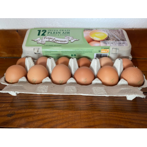 Boite de 12 œufs taille large
