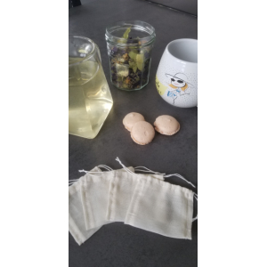 Sachet à thé réutilisable