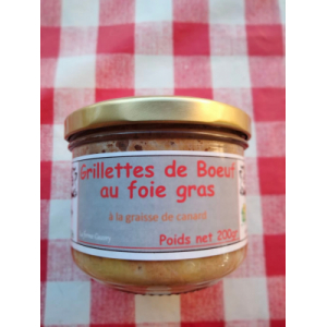 Grillettes de boeuf au foie gras - 200gr