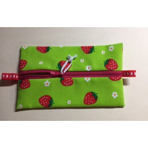 Trousse plate avec zip