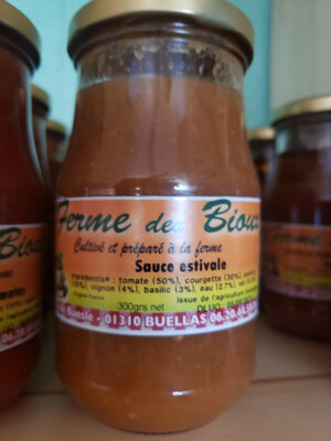 Sauce estivale bio